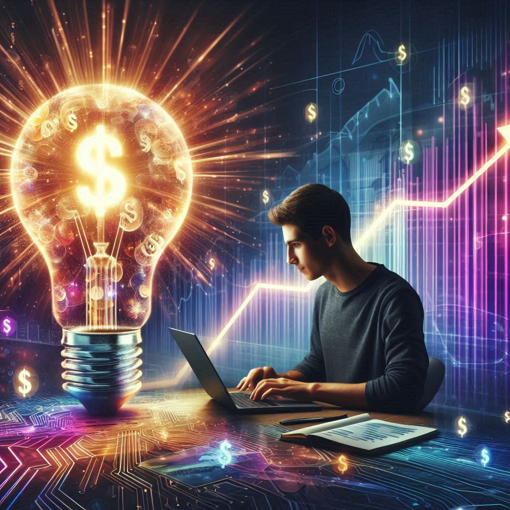 professional financial charts illustration